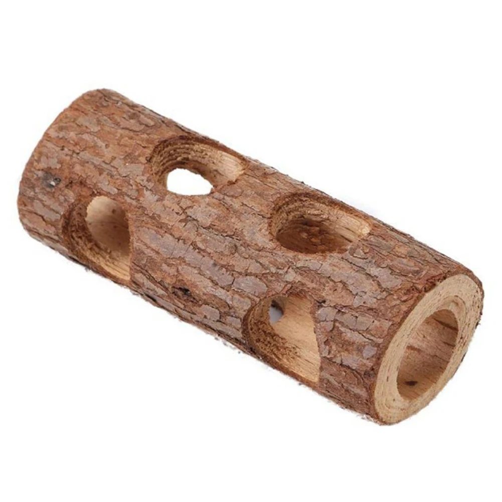 NewPet хомяки Mouses деревянная туннельная труба полый ствол дерева Зубы шлифовальные жевательные игрушки