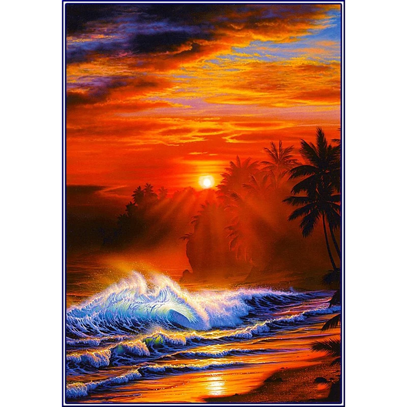 3d diy diamond painting cross stitch kit diamond embroidery home decoration flower animal landscape mosaic pattern picture (9)