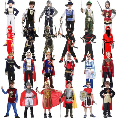 Детский Пасхальный костюм самурая для мальчиков греческого воина в стиле