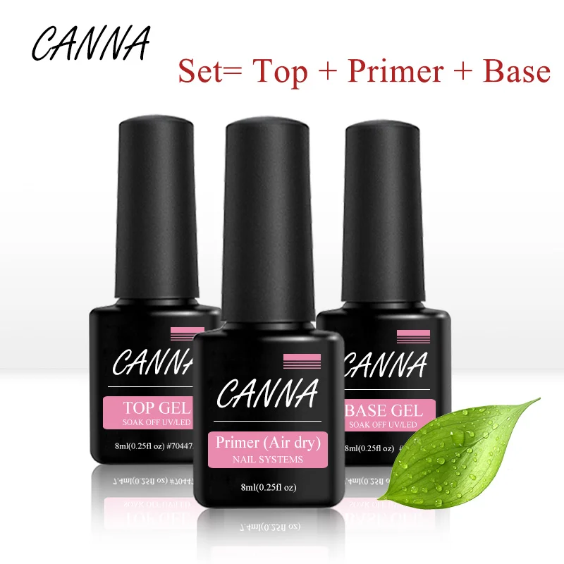 Canna nail art Грунтовка для ногтей продукт грунтовка для ногтей акриловая безкислотная грунтовка без кислотного сухого воздуха Гель-лак