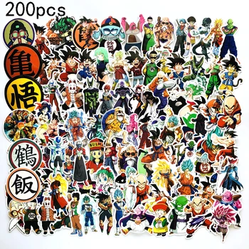 

200Pcs Dragon Ball Stickers Super Saiyan Goku Sticker Decal For Snowboard Luggage Car Fridge Car- Styling Laptop DIY Stickers