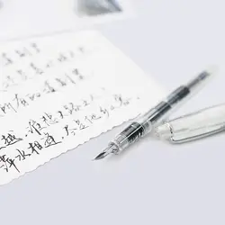 2019 простой прозрачный ручка 0,5 мм Изогнутый наконечник чернила с перьевой ручкой ручки милые каллиграфическая ручка для офиса письменные