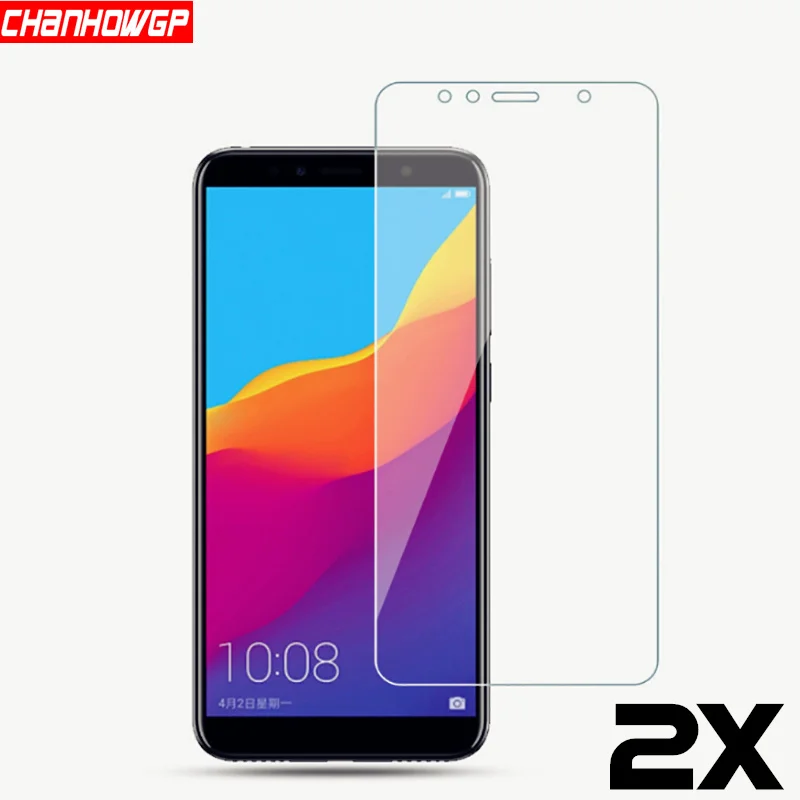 

2X Tempered Glass For Huawei Honor 7A Pro 7C 7X 7 7s Russia Global Screen Protector Cover Case on Honor 7 Lite Protective Glass