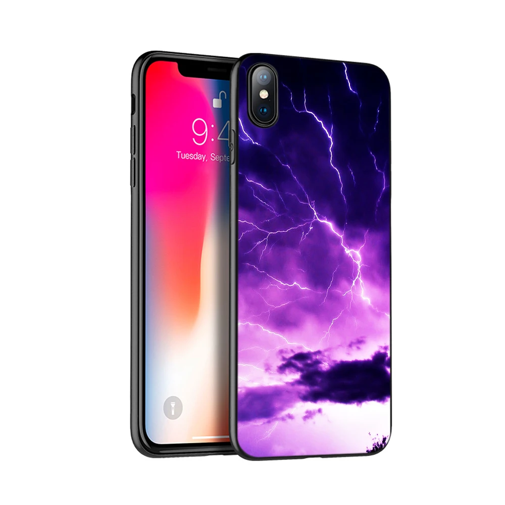 Черный чехол ТПУ для iphone 5 5s se 6 6s 7 8 plus x 10 чехол силиконовый чехол для iphone XR XS 11 pro MAX чехол infinity on фиолетовый - Цвет: 17789