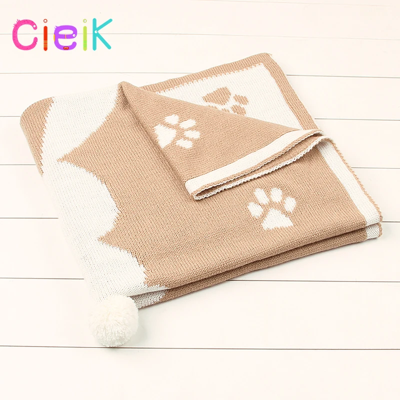 CieiK Baby Blanket Animal Bunny Muslin Floral Swaddle Newborn Girl Boy Soft Wrap Kids Photo Playing Knitted Warm Children Towel  (12)