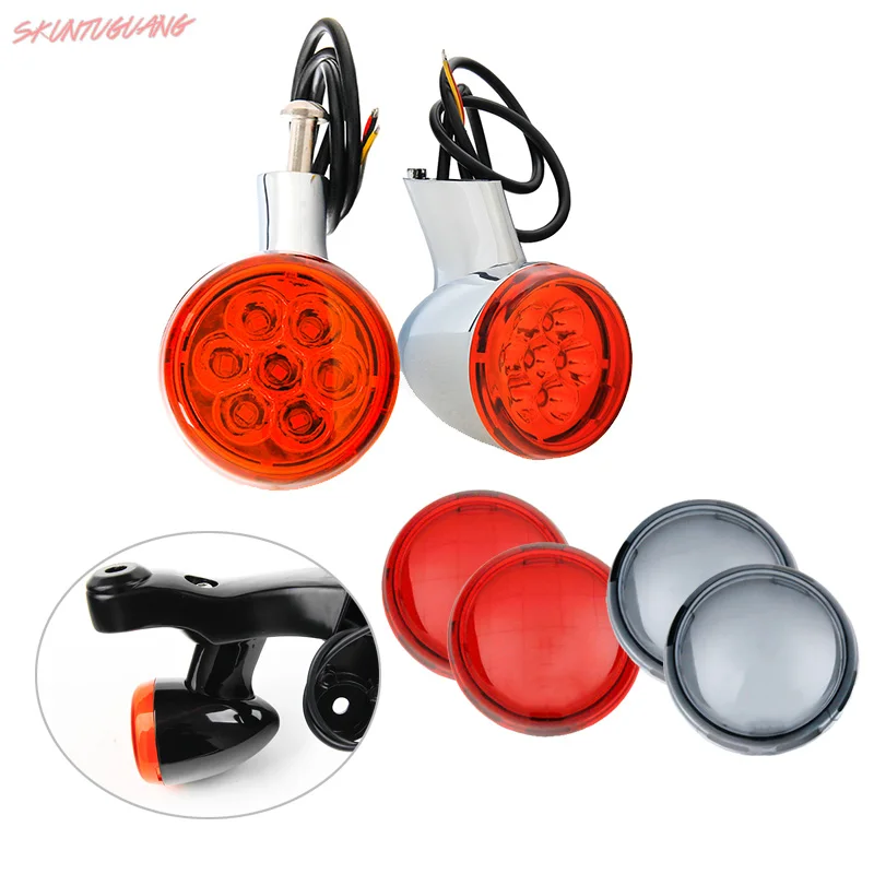 Motorcycle Turn Signal Light Modified LED Turning Indicator Lamp For XL 883 1200 Sportster 92-16 | Автомобили и мотоциклы