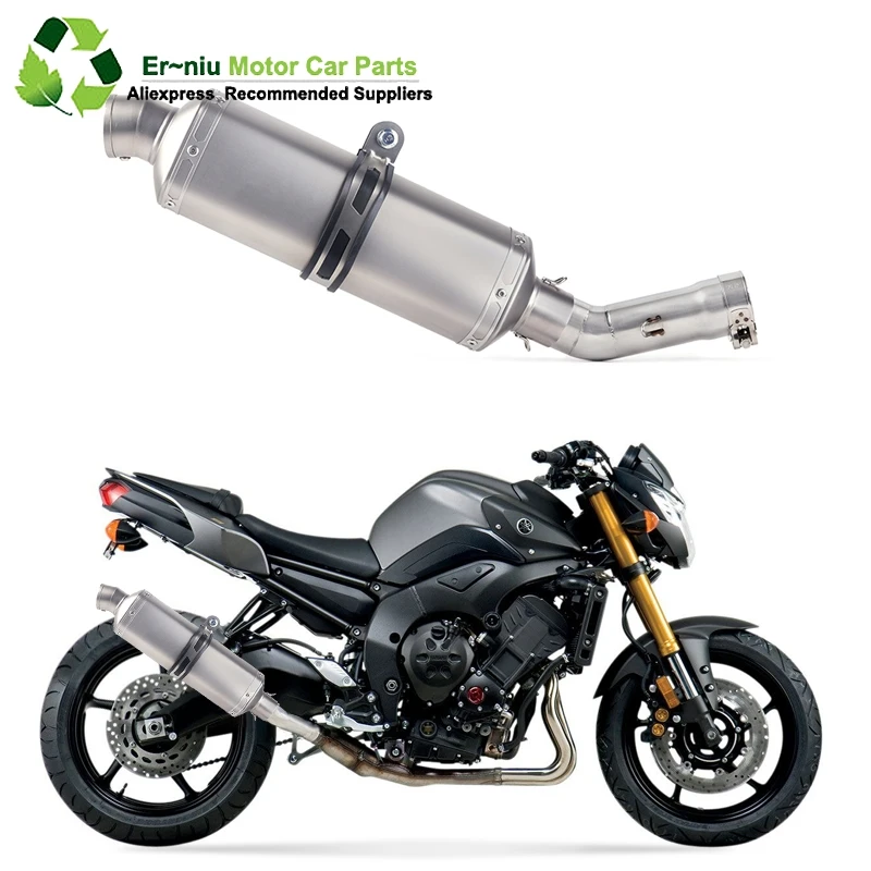 

Motorcycle Full Exhaust Muffler System Link Contact Middle Pipe Link Pipe with DB KILLER Slip-On for Yamaha FZ800 FZ8 2011-2013