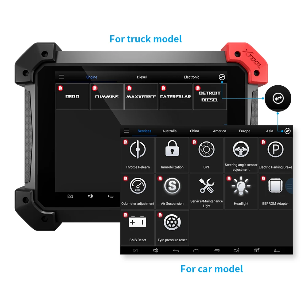 Инструмент Диагностический XTOOL PS90 PRO OBD2 для автомобилей и грузовиков