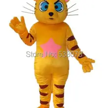 EMS промо-милый желтая звезда Cat взрослых Маскоты костюм на заказ Карнавал Cosply Маскоты te Маскоты нарядное платье sw1255