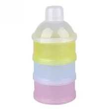 3 Слои Портативный Детские Еда ящик для хранения эфирных Крупы Детские специально разработанного молочного порошка контейнер PP Пластик контейнер для сухого молока