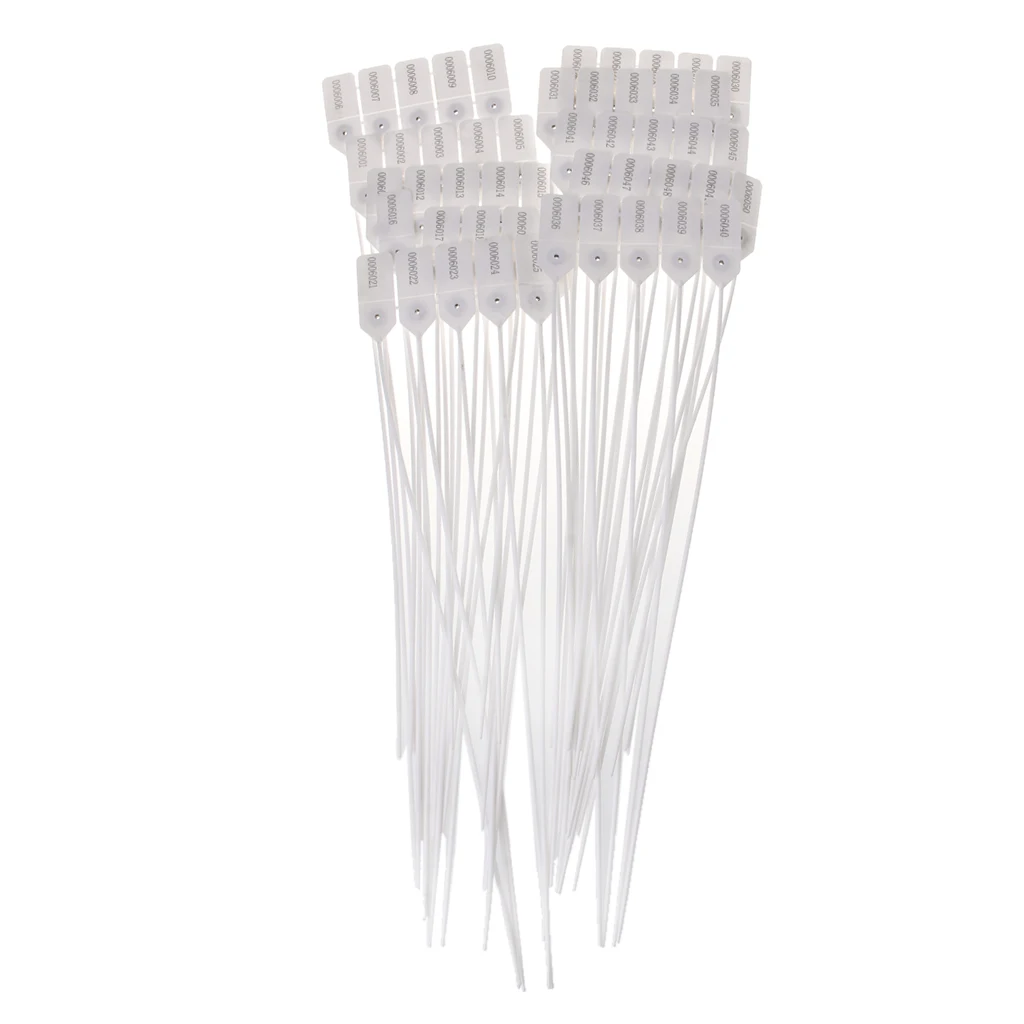 

50pcs 0-50 DIY Nylon Cable Ties Tight Security Wire Logistics Self-locking Seals L29K
