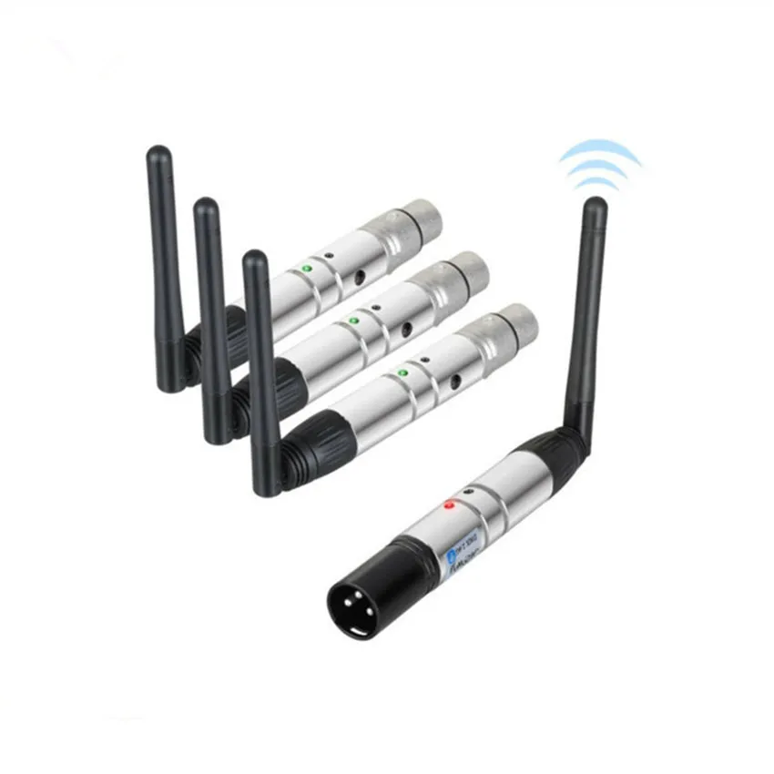 

4PCS 2.4Ghz LCD Display Wireless DMX512 Transmitter/Receiver Dmx Pen Dj Lighting Controller for Stage PAR Party Light free ship