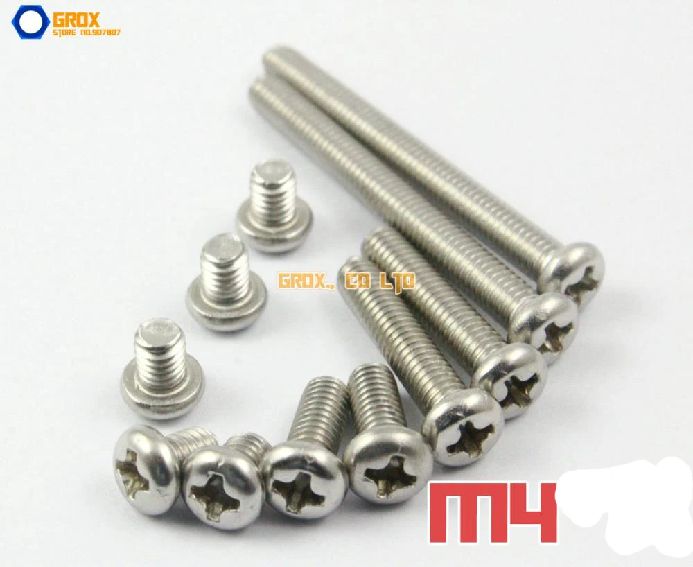 

M4 304 Stainless Steel Phillips Pan Head Machine Screw
