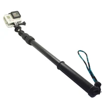 Buy SnowHu skiing Extension Pole 32-75cm Monopod for Gopro Hero 7 6 5 4 3+ for xiao yi 4K for SJCAM SJ4000 h9r Action Camera GP253 Free Shipping