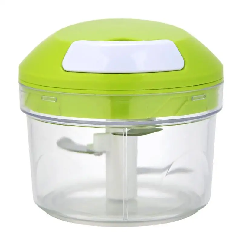 

Manual Household Vegetable Chopper Shredder Food Processor Meat Machine Manual Drawstring Mini Cutting Machine Green