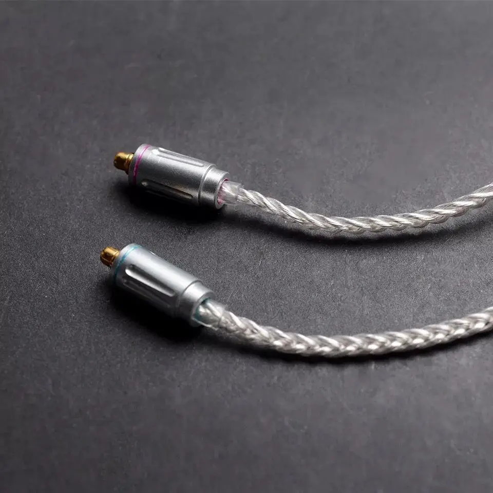 Kinera 8 Core MMCX кабель 7N монокристаллической покрытая серебром и Медь обновления кабель для наушников Shure SE846, SE535, SE315, SE215, UE900