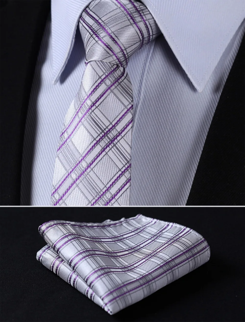 TC4026A7 Grey Purple Check 2.75