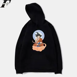 Luckyfridayf Dragon Ball супер весна аниме Для женщин/Для мужчин кофты с капюшоном Harajuku Повседневное Толстовка Для мужчин/женская одежда плюс Размеры