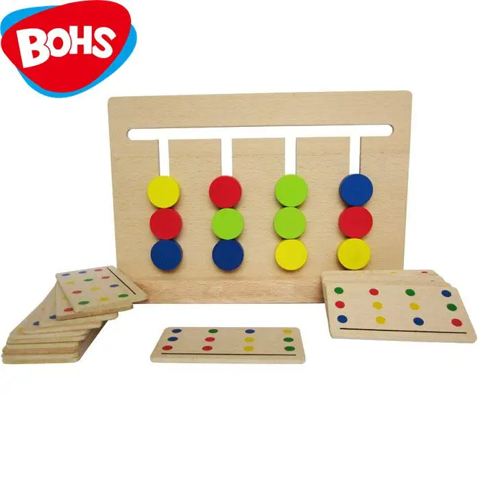 BOHS Montessori Toy Game Fun Game Slide Four color