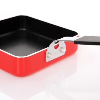 Топ Мода планча инструменты для приготовления пищи кухонная техника инструменты мини красочная квадратная сковорода для жарки огонь случайным образом применяются 12 см