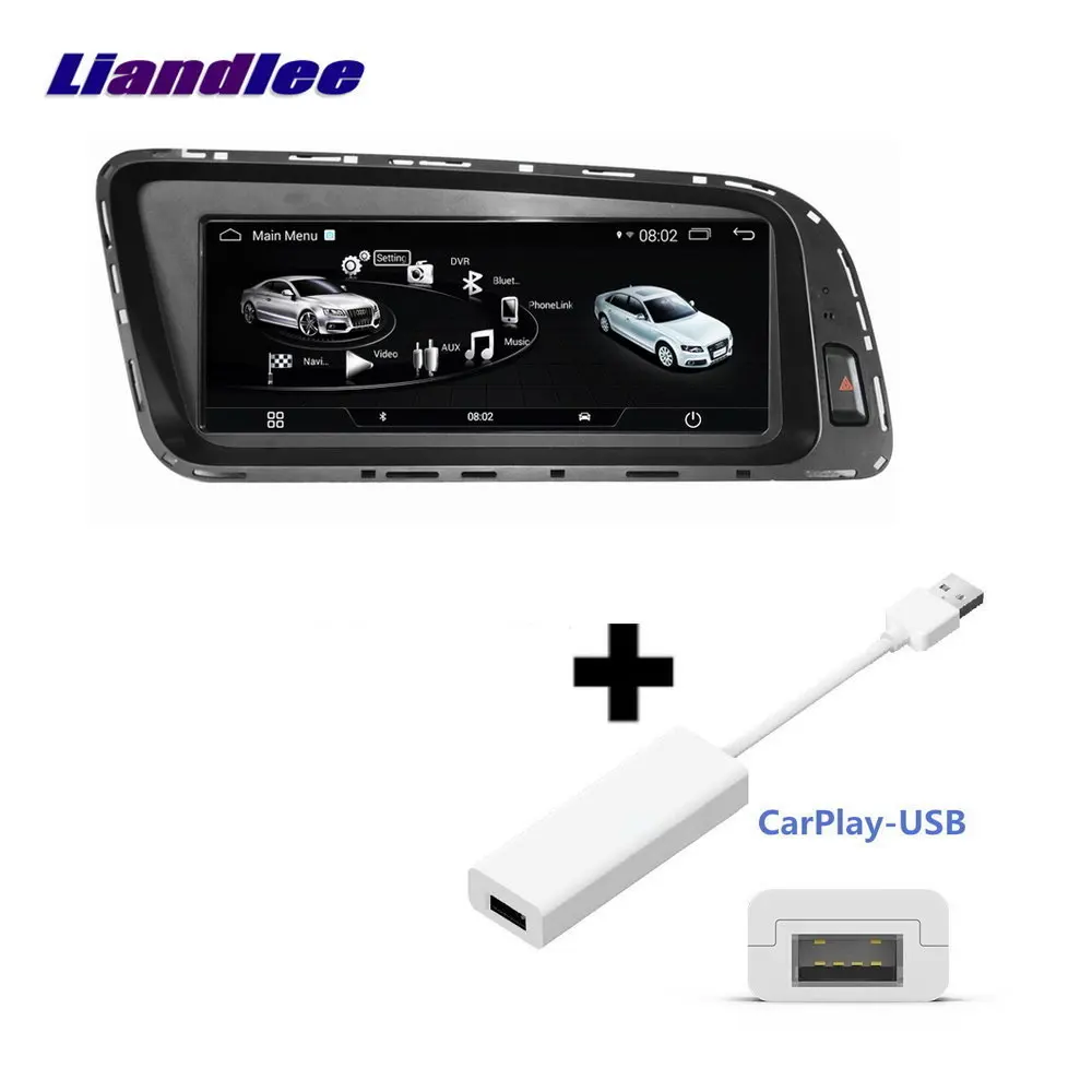 Liandlee автомобильная система Android для Audi Q5 8R 2008~ стерео радио DVD tv Carplay камера BT gps Navi навигационный экран мультимедиа - Цвет: Carplay