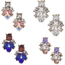 

ZHINI 2/PCS Women Earrings Trend Alloy Water Droplets Dinner Marry Stud Earrings Fashion Imitation Lsdy Earrings