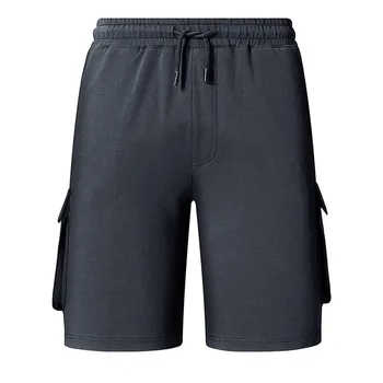 

Fashion Men Shorts Drawstring Pure Color Printing Loose Solid pocket shorts Sports Straight men suits regular fit Casual c0430