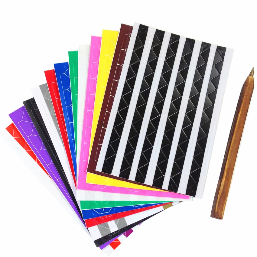 

40sheets/lot Simple candy color blank PVC mini photo conner sticker kawaii novetly triangle stickers for diary DIY work
