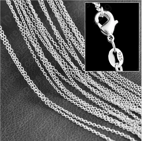 wholesale-price-100pcs-lot-bulk-925-stamped-Silver-Plated-1mm-Link-Rolo-Chains-16-18-20