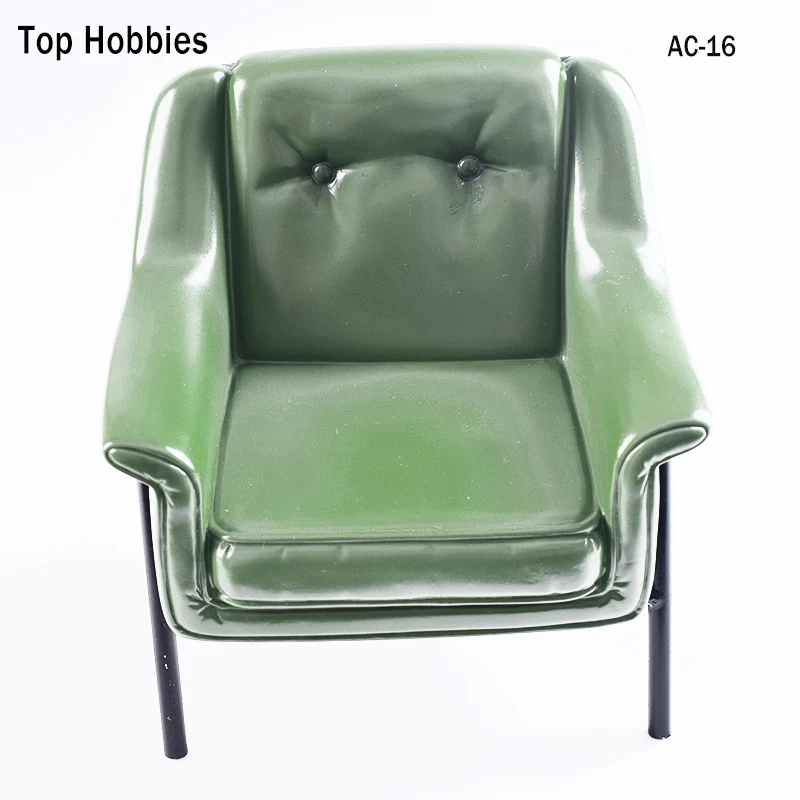 

KUMIK 1/6 Scale Single Person Sofa Model 1/6 figure Scene accessory AC-16 Green Short Fit 12 Inch Phicen Action Figure in stock