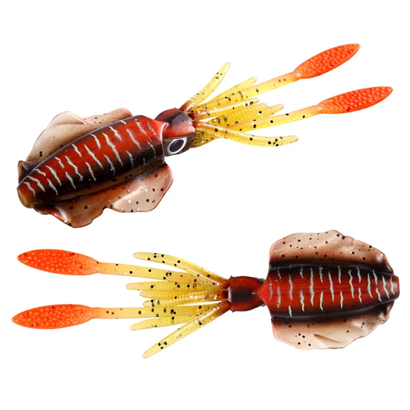 FSTK 15cm/20g 10 Colors squid fishing lure Glow soft lure UV squid
