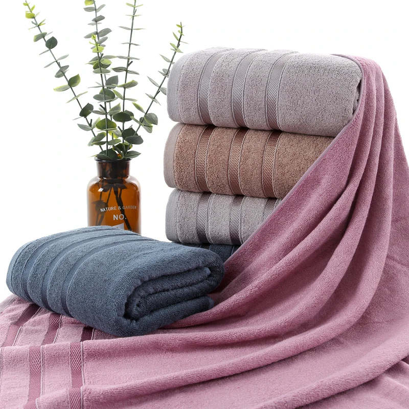 ZHUO MO-Bamboo Fiber Bath Towel for Adults, Soft and Thick, Antibacterial, Antibacterial, Outdoor, Sport, Travel, 70x140cm