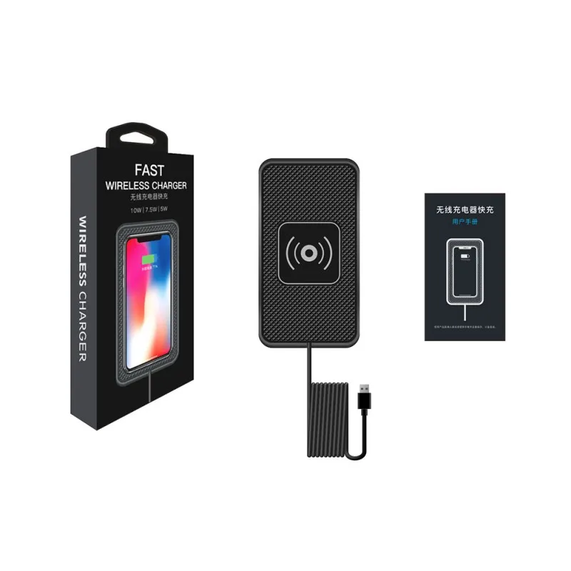  Car Charger Wireless Charger Car Wireless Charging Pad For Samsung S7S9S6NOTE8 10W Fast Phone Charg