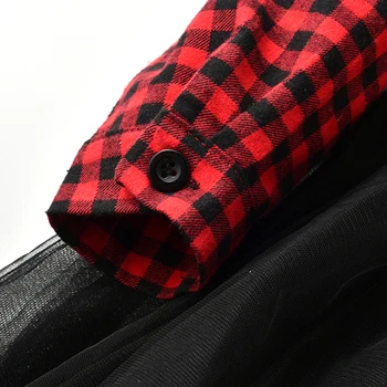 Red Plaids Party Tutu Dress Kids Baby Girls Long Sleeve Princess Party Pageant Holiday Dresses christmas clothes 4