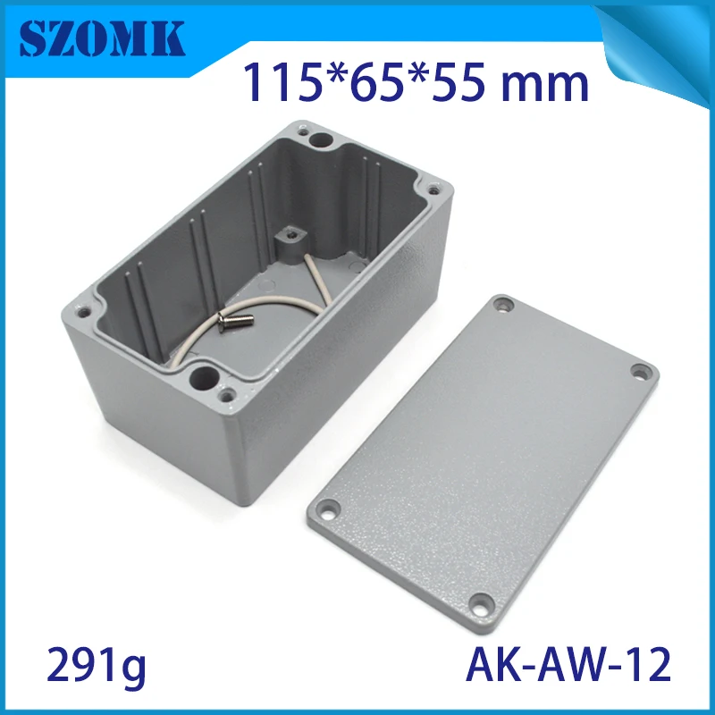 

Aluminum Exterior Electrical Enclosure Outdoor Waterproof Use for Electronics PCB Box Connection Junction Box Project Case