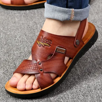 

Comfortable solid dual-use flip flops men casual beach sandals men shoes High quality fashion summer shoes men sandals