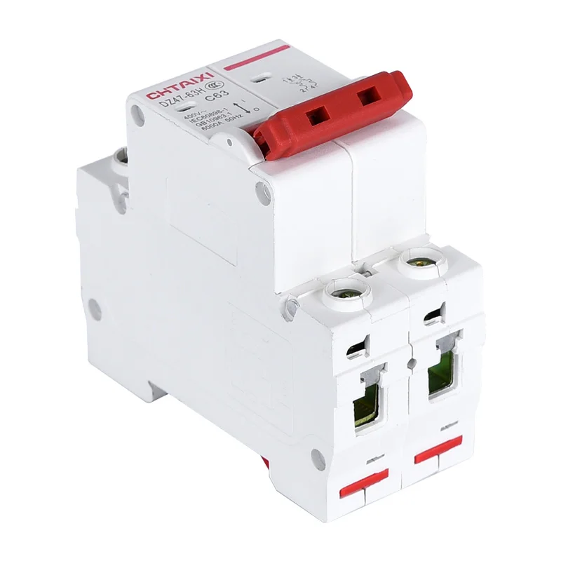 DZ47s 63 1 фазный 2 полюсный 3P 4P C20A микро прерыватель цепи 6A 16A 15A 20A 25A 30A 60A C D Curve LV CB