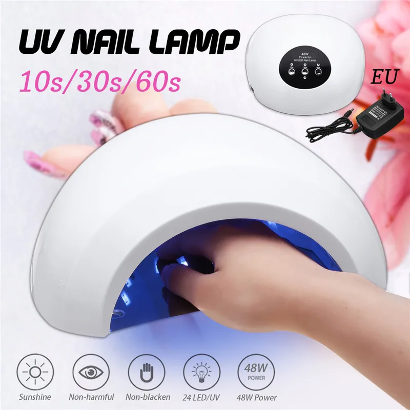 

48W LED 24 UV White Light UV Dryer Lamp Nail Manicure Machine Drying Gel Polish Nail Art Tools