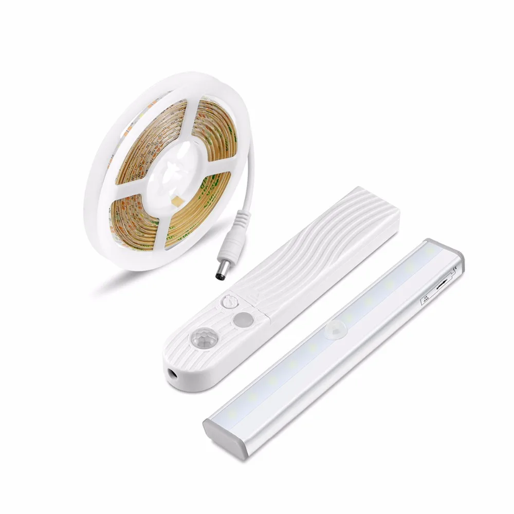 

Motion Detection Night Light PIR Motion Sensor LED Strip Or LED Bar Optional Cupboard Cabinet Light Stairs Kitchen Bed Lamp