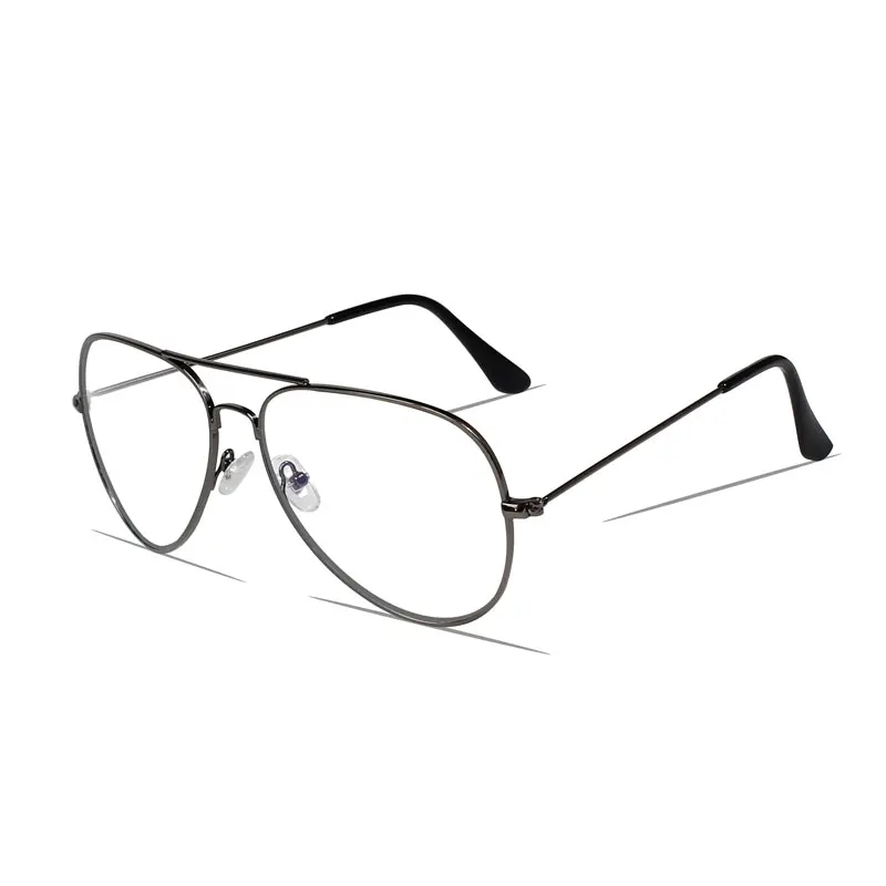 Women Men Transparent Spectacles Computer Glasses Fashion Anti Blue Ray Clear Lens Metal Frame Eyeglasses Oculos De Grau Female