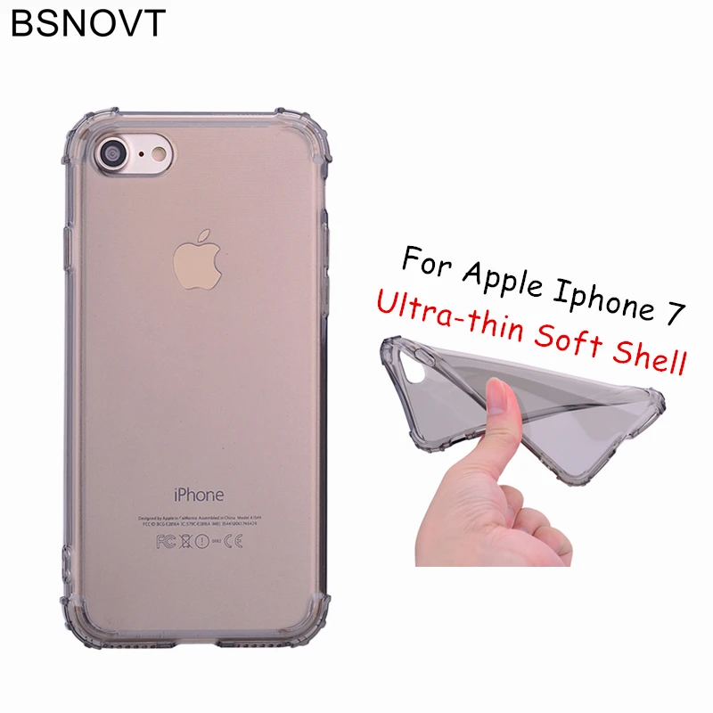 BSNOVT For Case iPhone 7 Case For iPhone 7 Cover Anti-Knock Full Protective TPU Clear Case For Apple iPhone 7 Phone Bumper 4.7 BSNOVT For Case iPhone 7 Case For iPhone 7 Cover Anti-Knock Full Protective TPU Clear Case For Apple iPhone 7 Phone Bumper 4.7