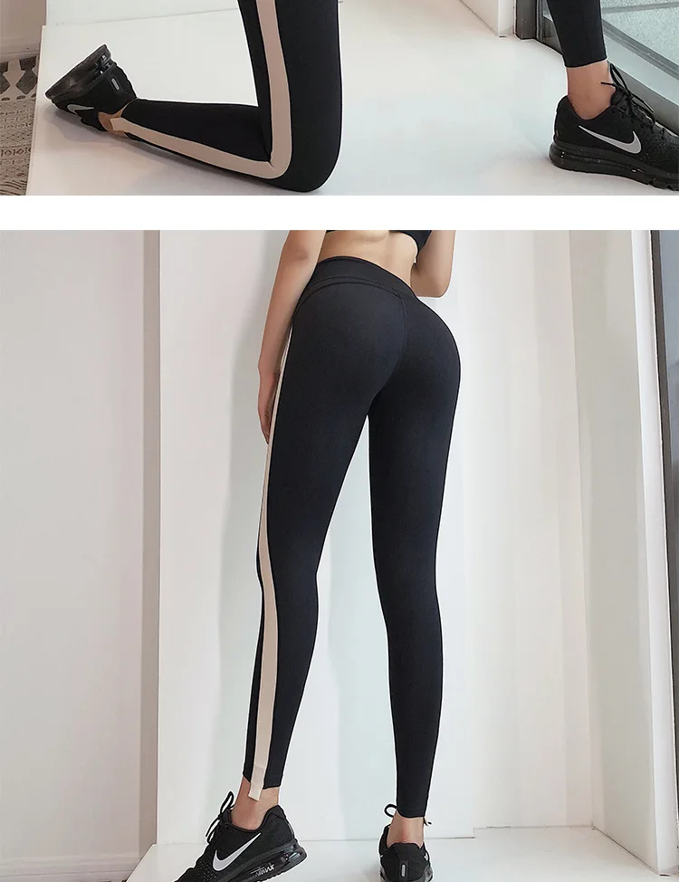Штаны для йоги с высокой талией, женские тонкие эластичные спортивные леггинсы, обтягивающие колготки для спортзала, сексуальные штаны с эффектом пуш-ап, для бега, фитнеса, спорта
