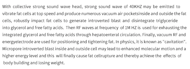 Многополярная rf вакуумная триполярная высокочастотная кавитация для похудения