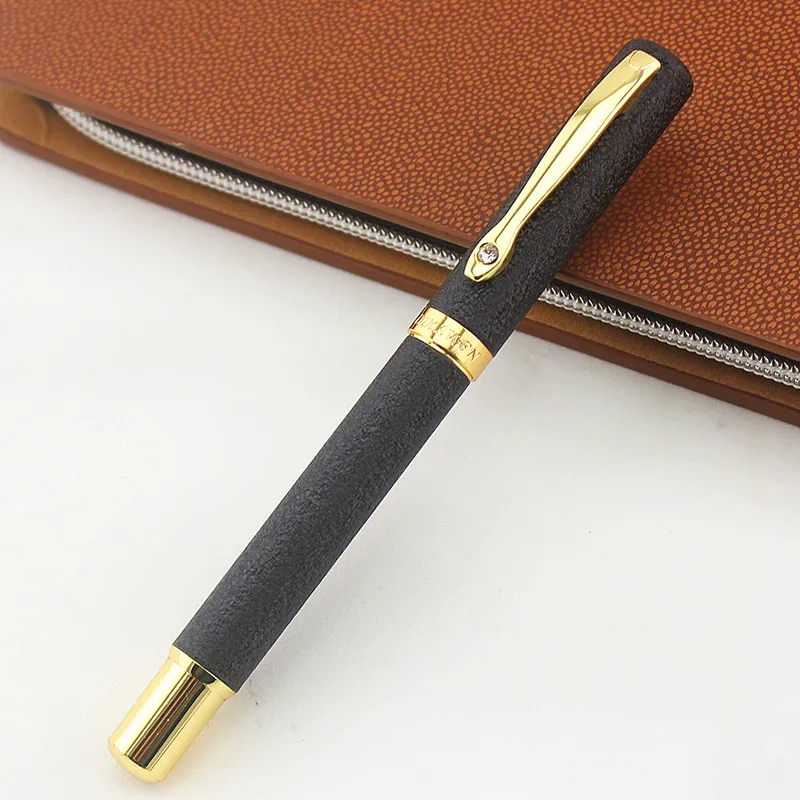 

High quality Baoer 79 Black Silver Line Medium Nib Fountain Pen New