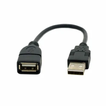 

100PCS/30cm USB 2.0 A Male to A Female Extension Extender Cable for Computer & Laptop 0.3m short cable
