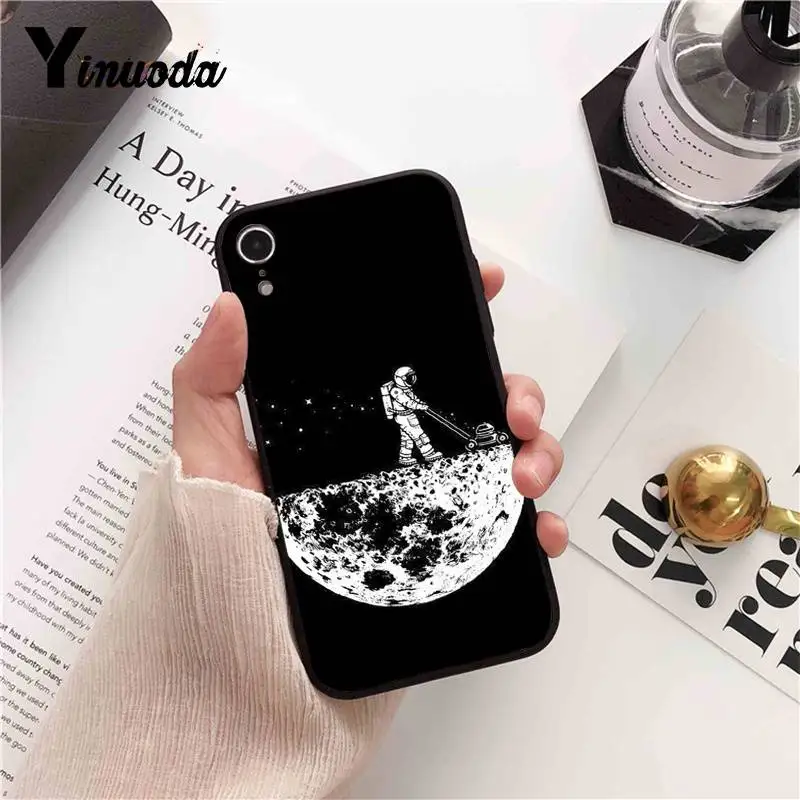 Black and white moon creative