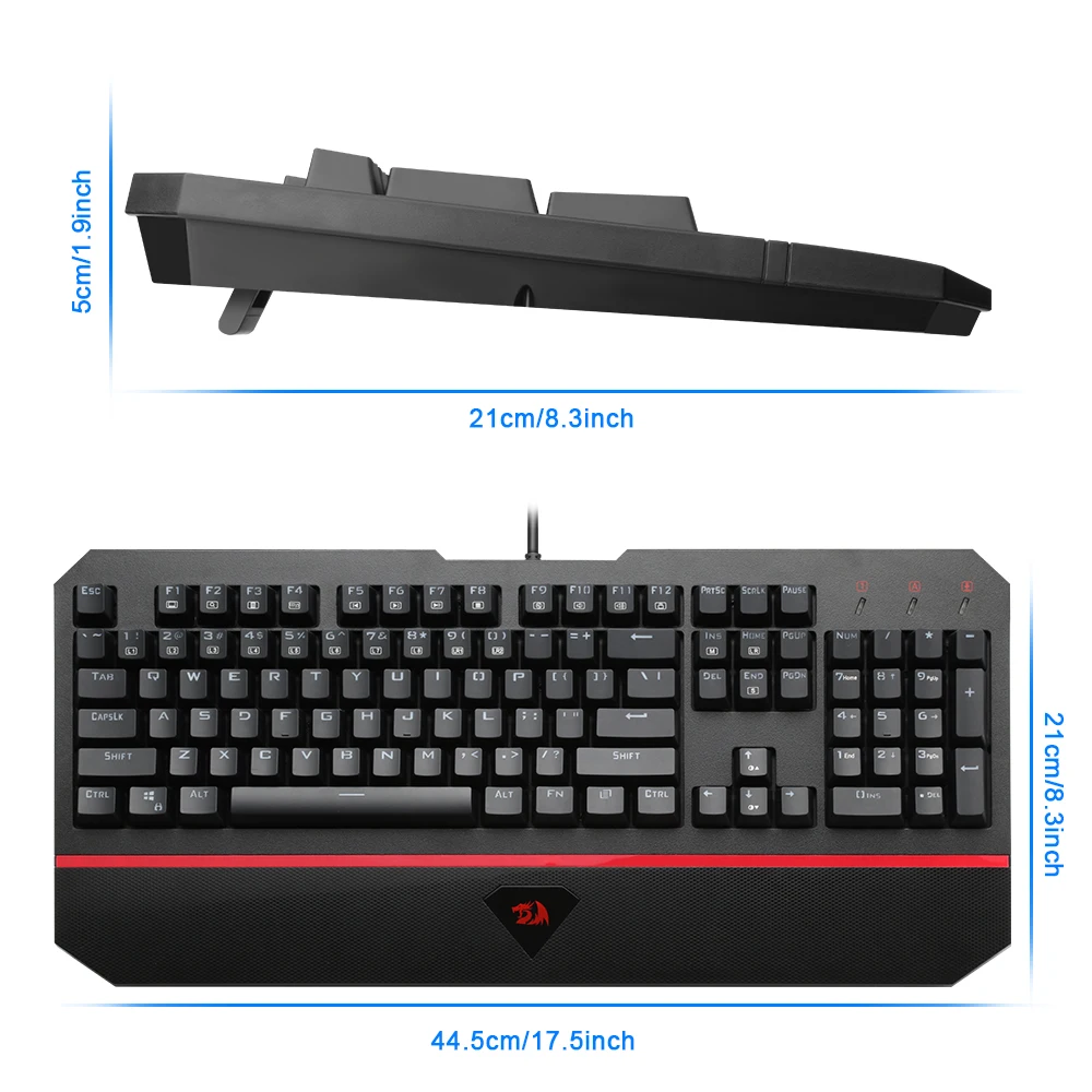Redragon K558 Радужная USB Механическая игровая клавиатура эргономичная светодиодная