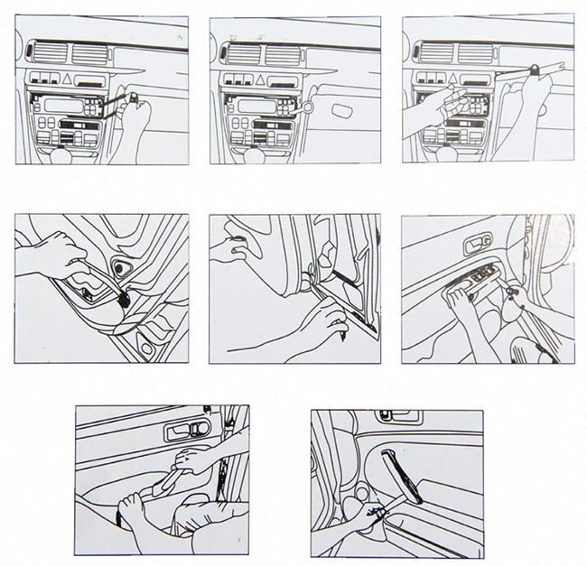  12 teile/satz Automobil Auto-Panel Removal Tools Umrüstung Installer Pry Reparatur Sets Kunststoff 