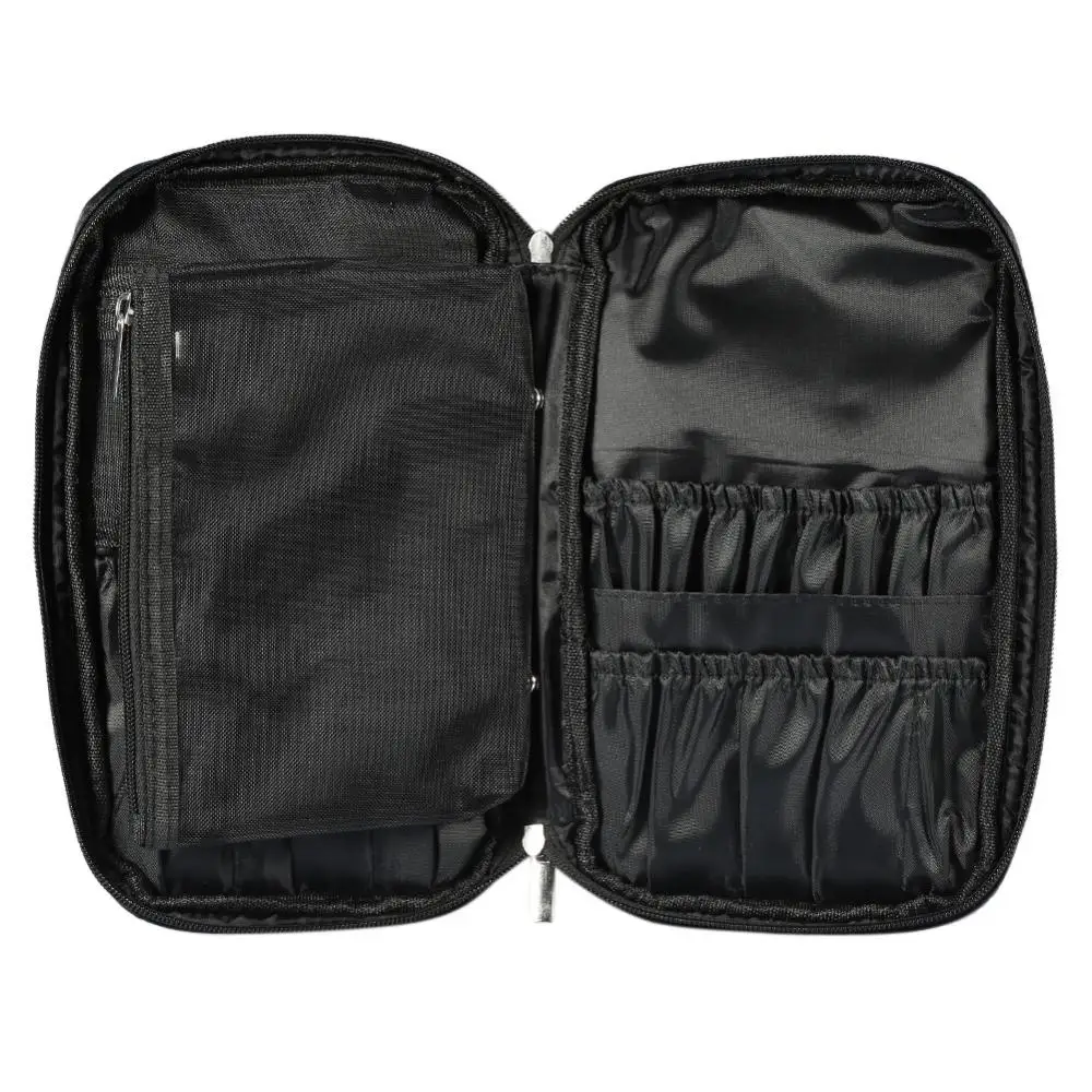 

Professional Makeup Brushes Bag Holder Toiletry Organizer Cosmetic Handbag Pouch(Black)