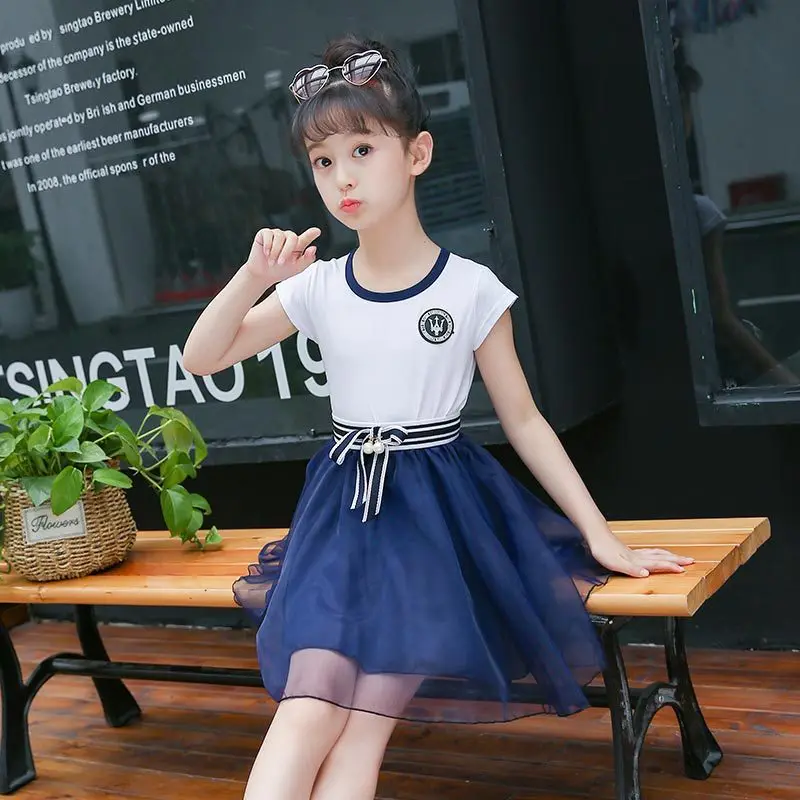Для девочек новые летние картины корейских детей короткий рукав ребенка